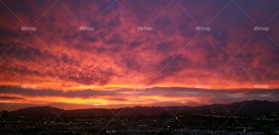 Vegas sky sunset