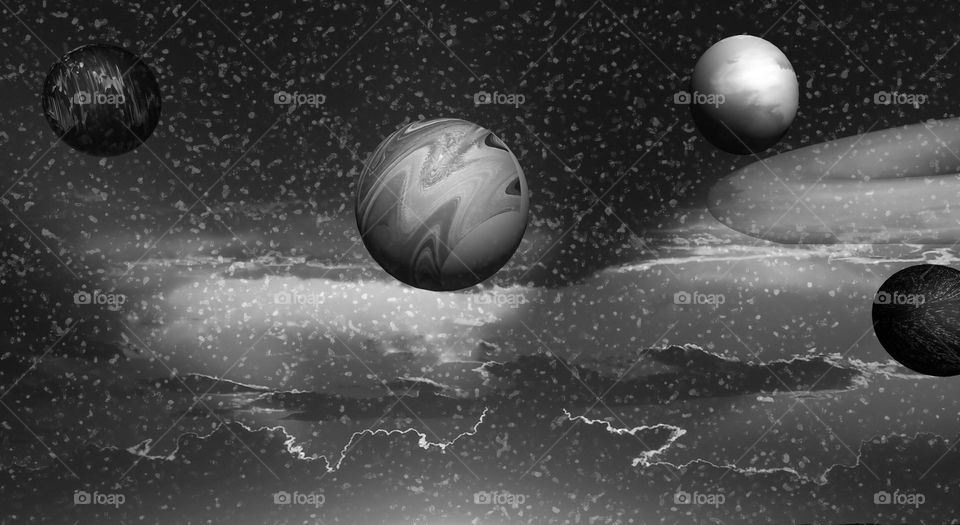 In space, abstraction