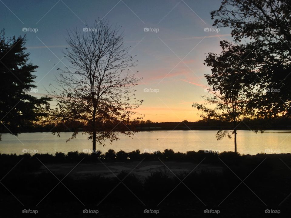 Sunset at Cedar Lake