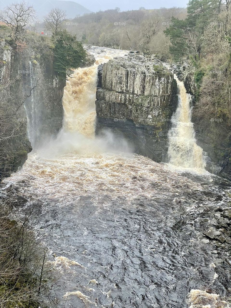 High Force Waterfall after heavy rain (two for the price of one !)