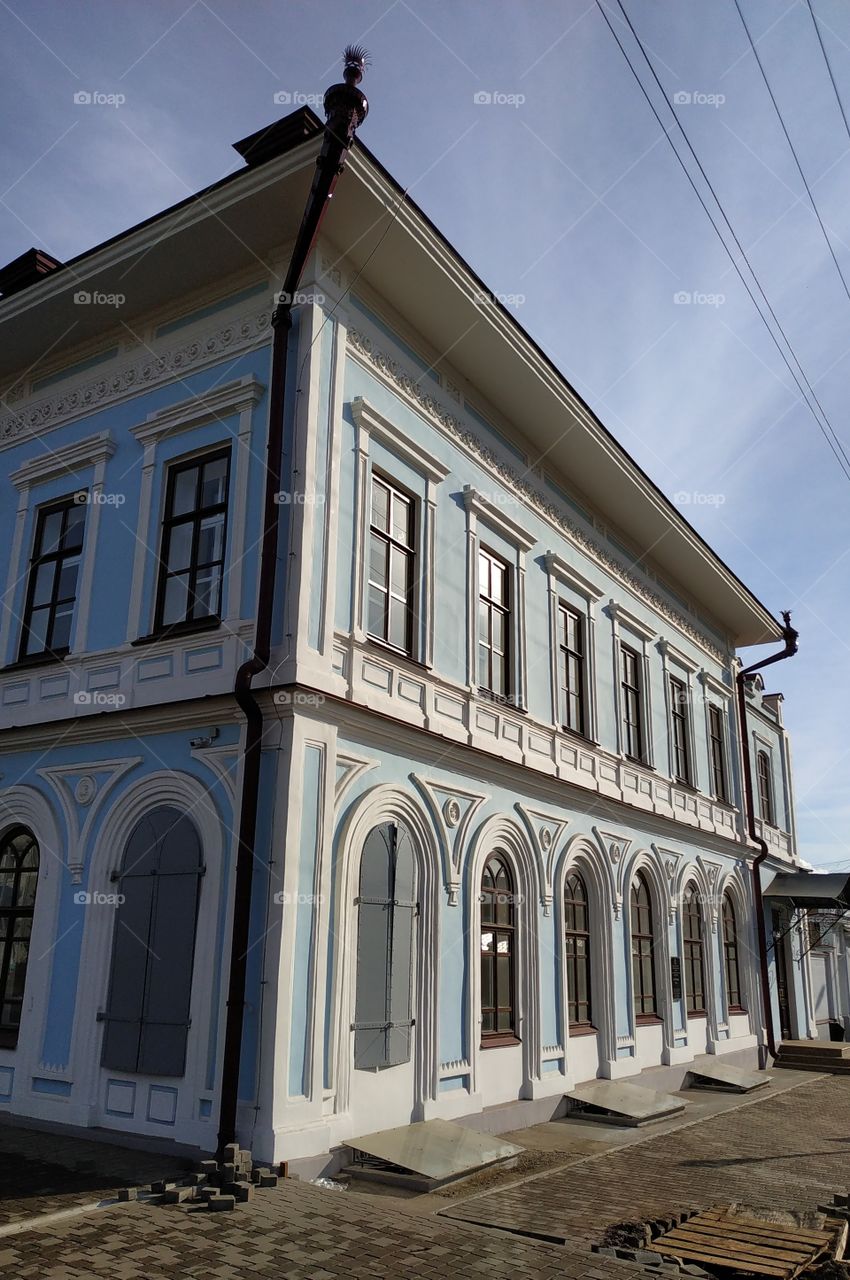 Autumn in Siberia. Yeniseisk.Russia. Autumn walk.