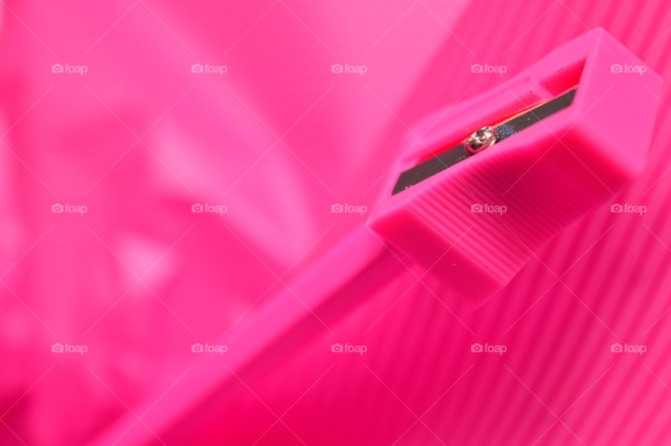 PINK PENCIL SHARPENER AND PINK PENCIL