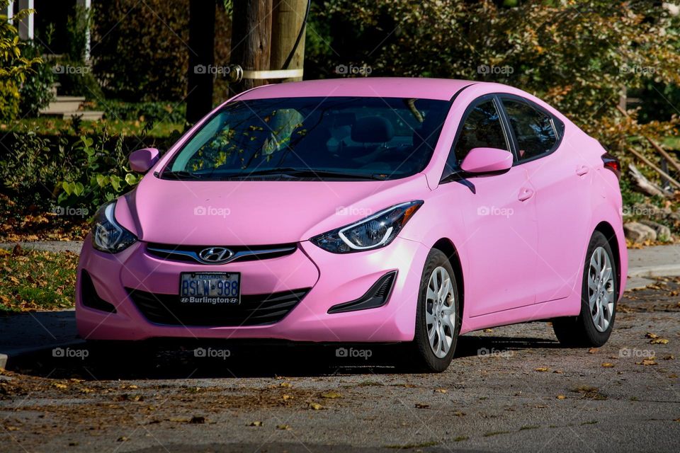 Pink car