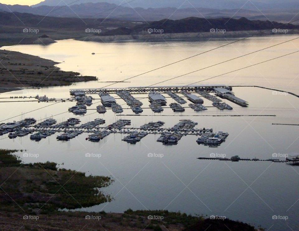 Lake Mead floating docks