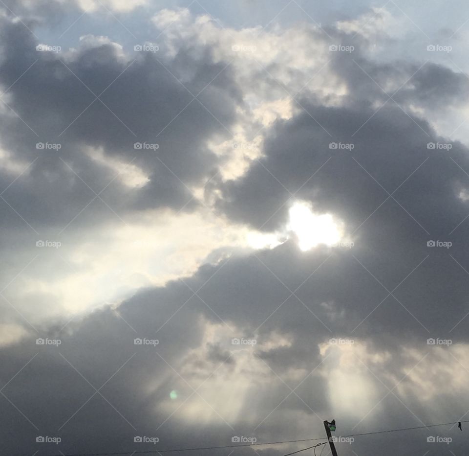 Heart in the sky - in an enclosed hand 