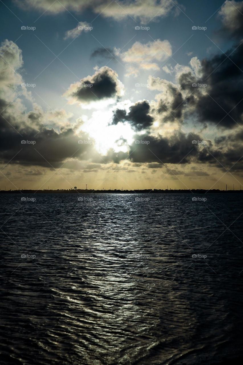 Sun rays breaking through 