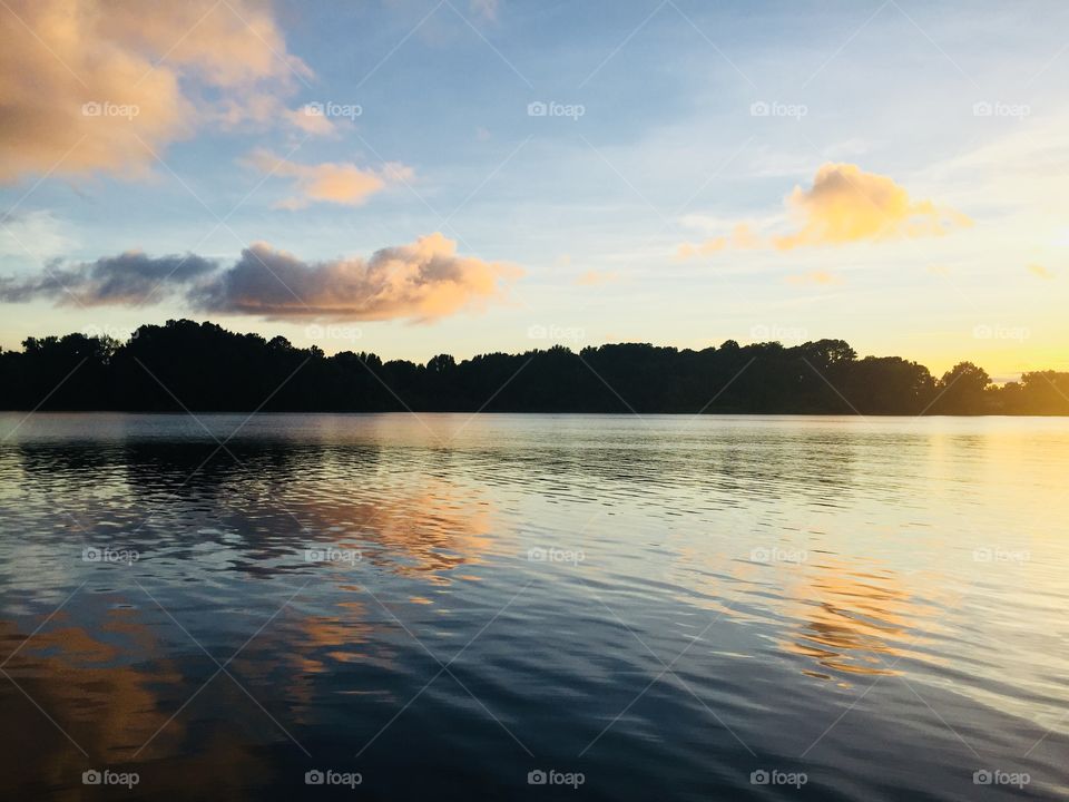 Lake at Sunset 