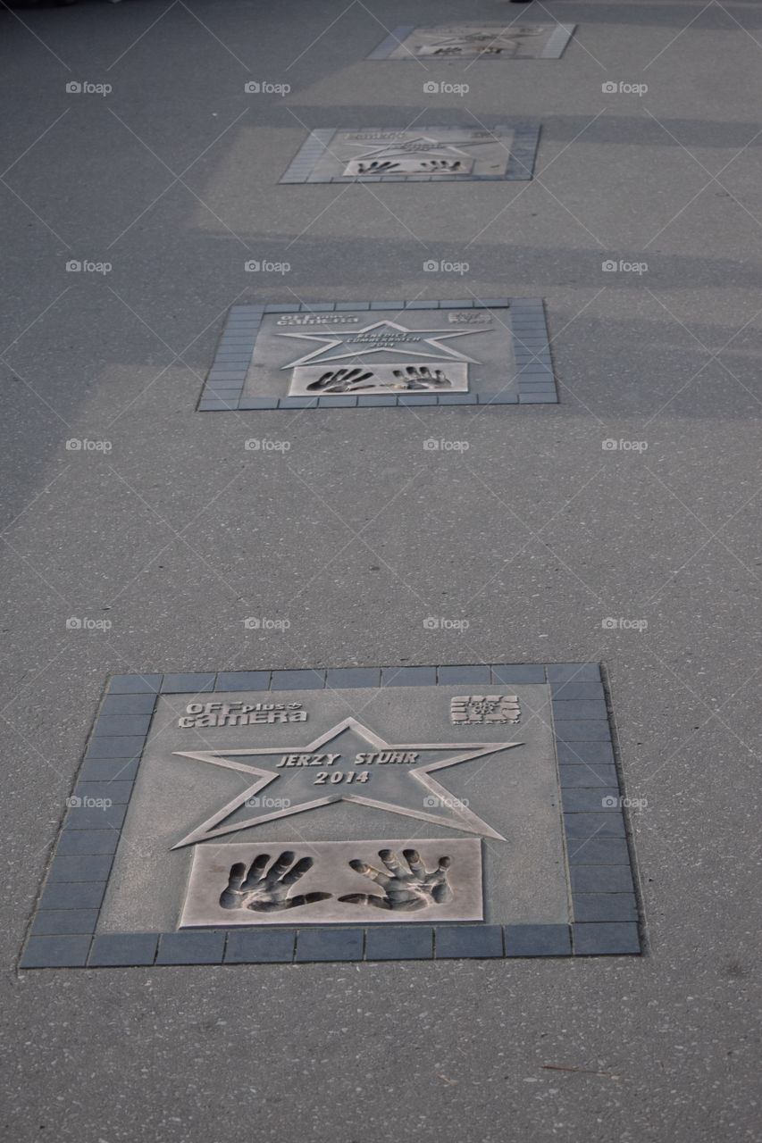 aleja gwiazd Kraków Poland