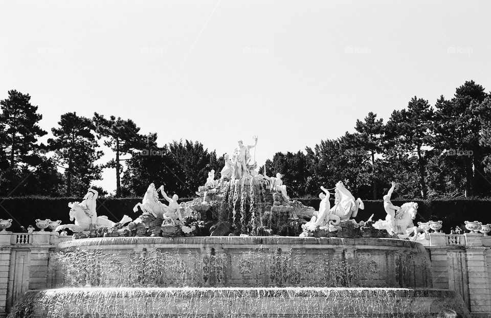 Neptune Fountain, Schonbrunn Palace, Vienna, Austria