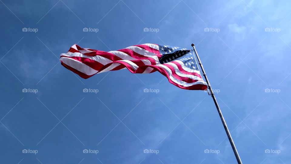 American Flag in McGregor, IA