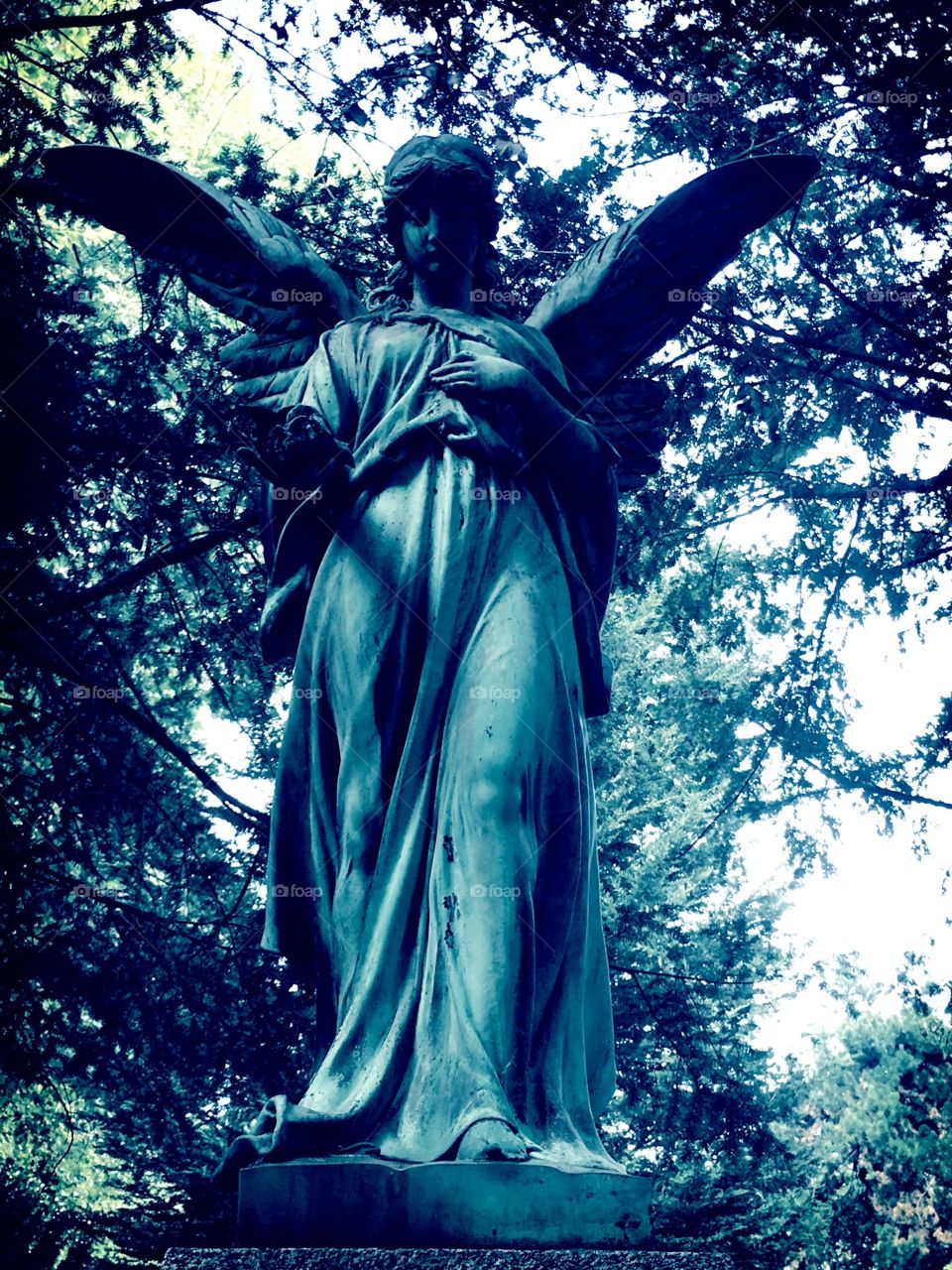 A Statue in a German cemetery - cologne melattenfriedhof 