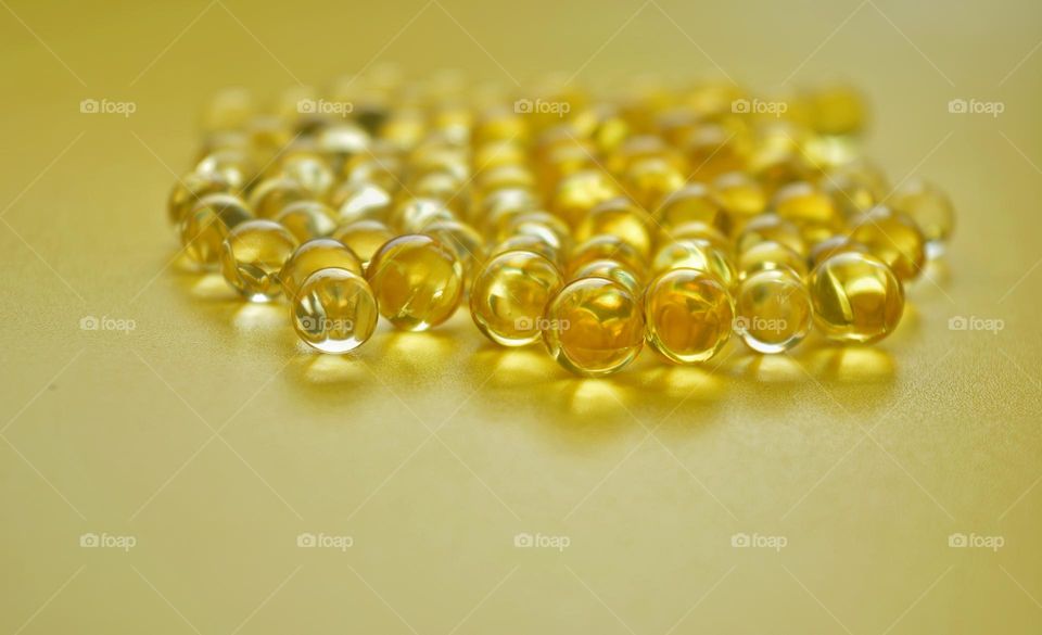 vitamins capsules oils round beautiful texture