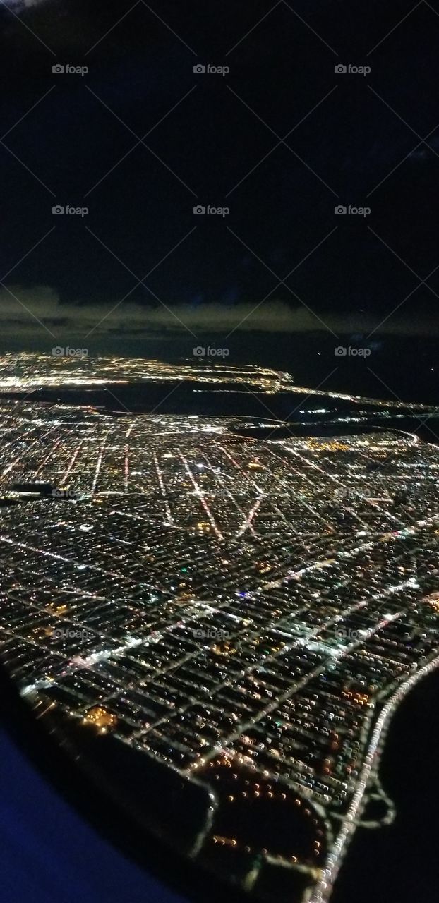 City Lights from Above