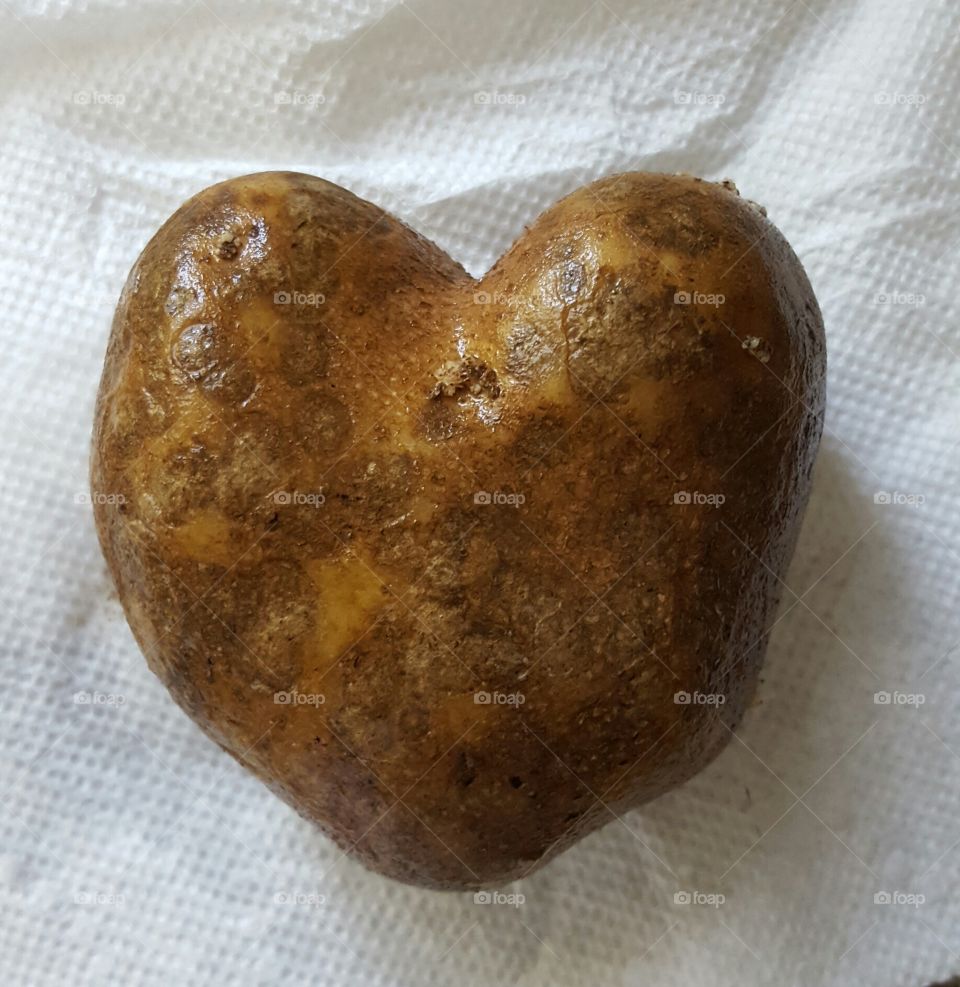 Potato Heart
I love potatoes .  . .