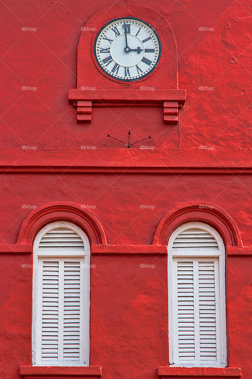 High angle view of window