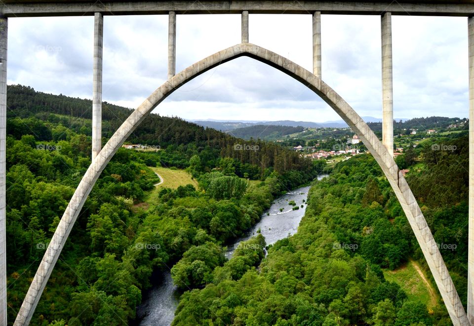 A view through the bridge