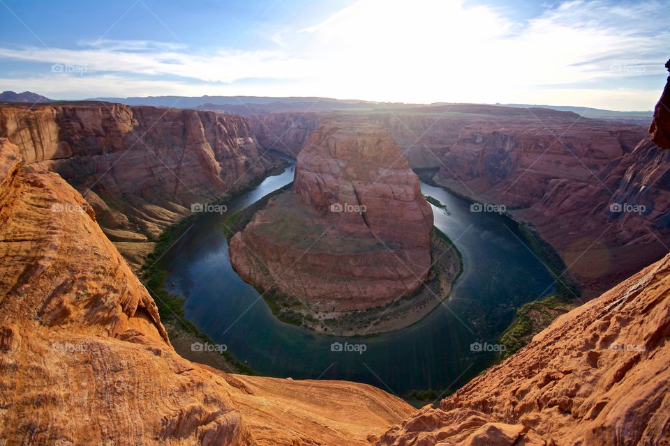 A magical place with magical light - Horseshoe bend in Page, Utah 