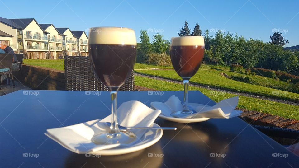 Irish coffee for two in Sneem Hotel in Ireland in May 2016