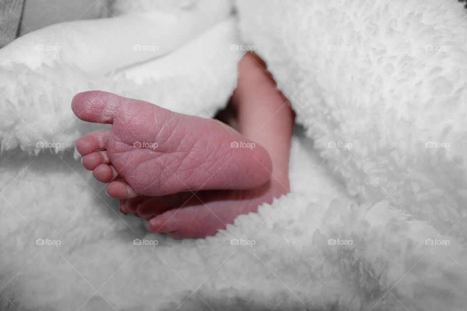 Baby Feet in Blanket