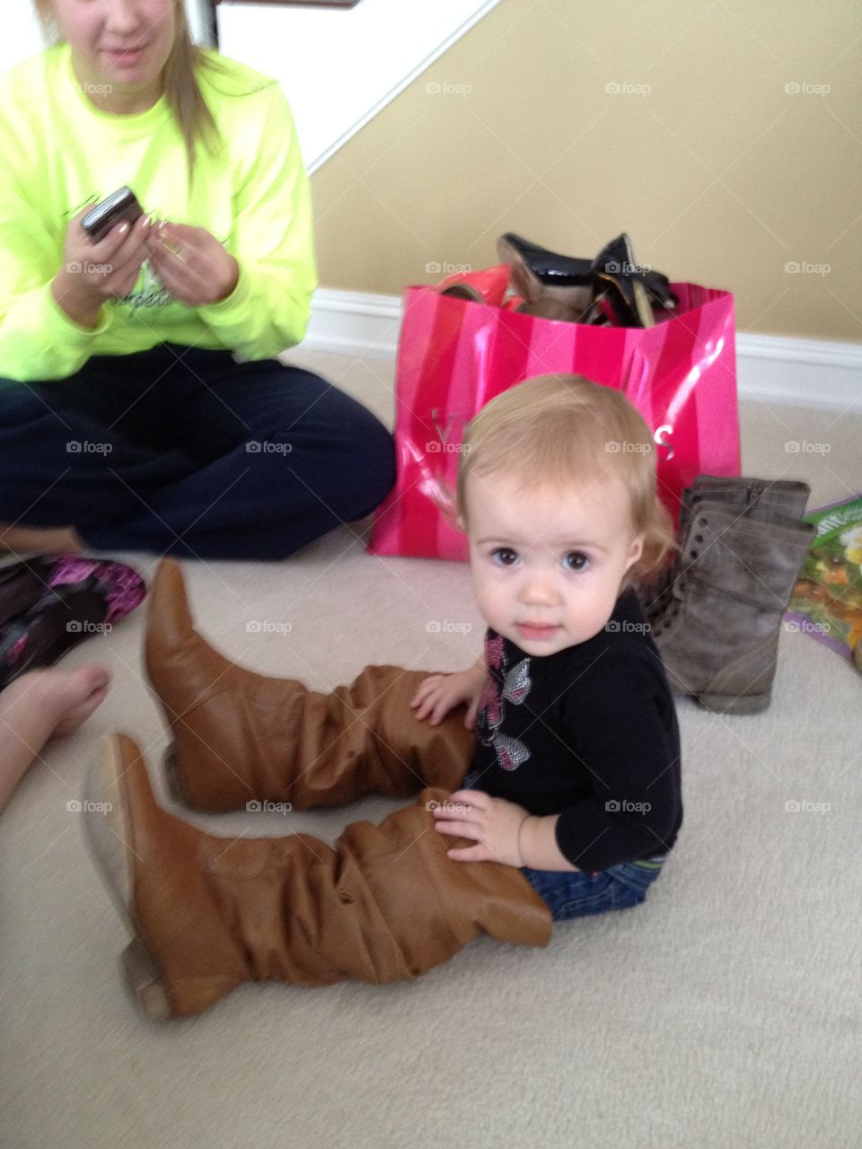A girl and her boots