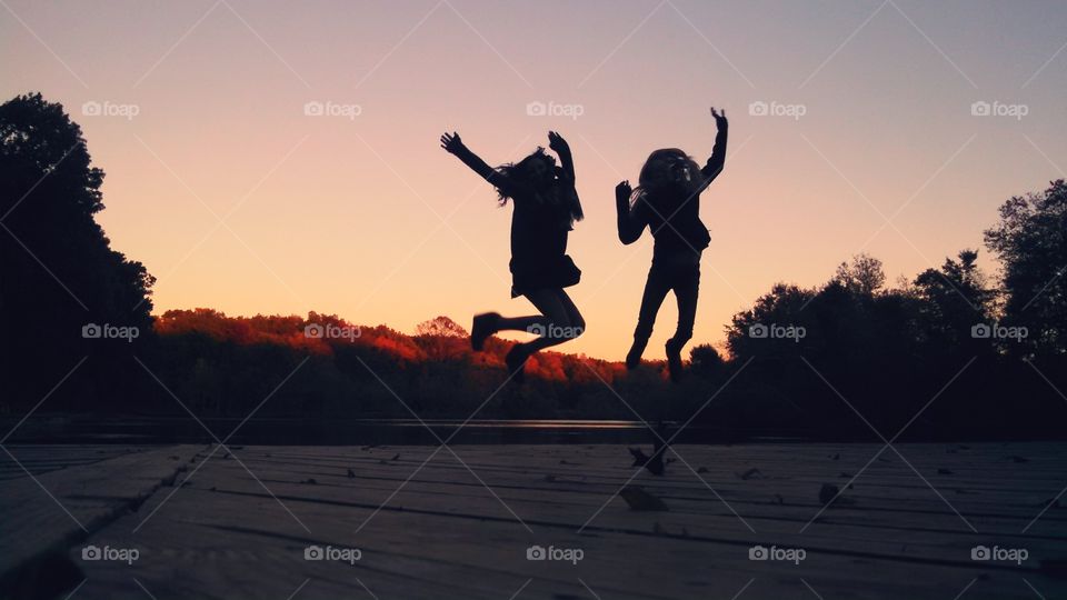 Classic jumping photo