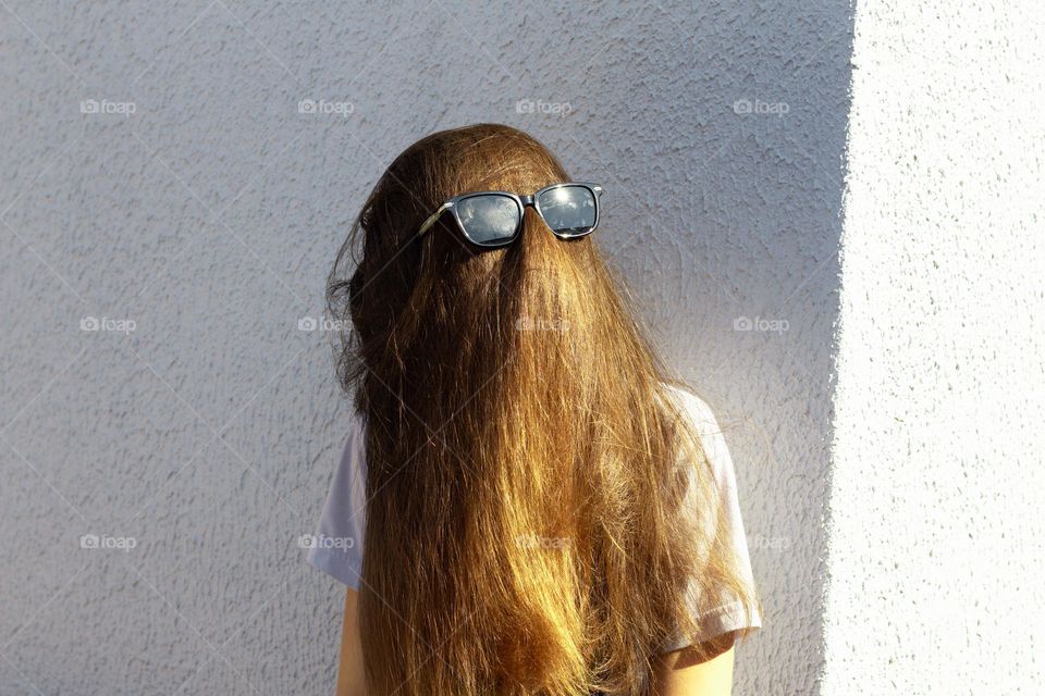 Crazy hair catching the sun.