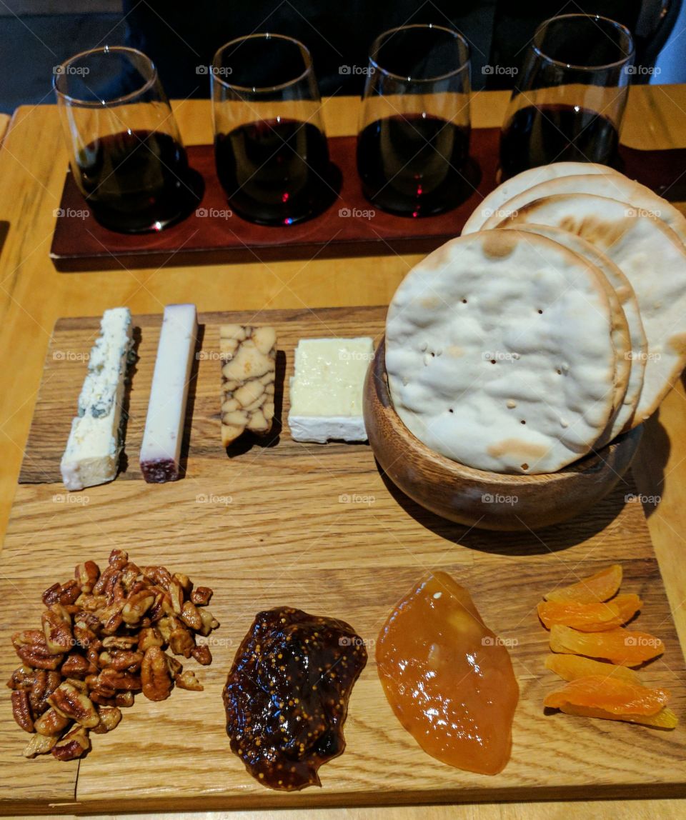 wine and cheese