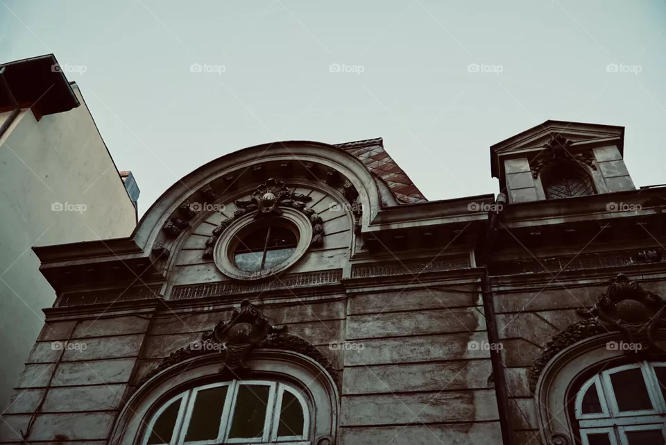Dark old building