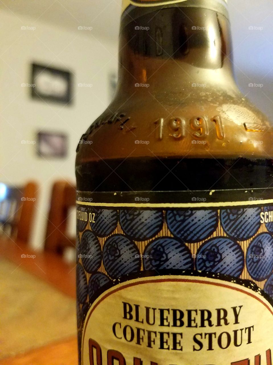 Blueberry coffee stout