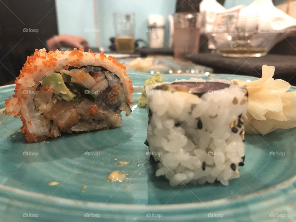 Sushi close up 