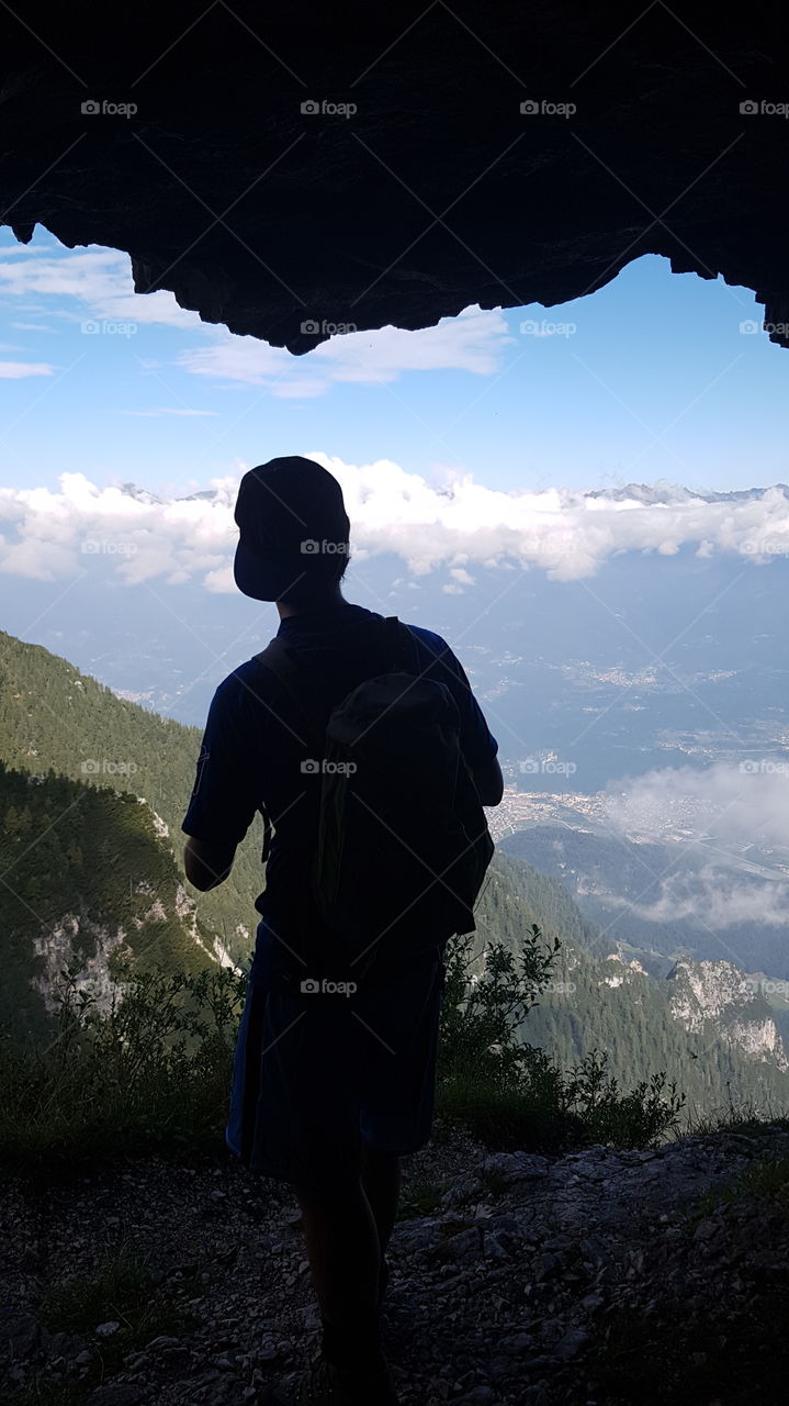 Walking in the mountains