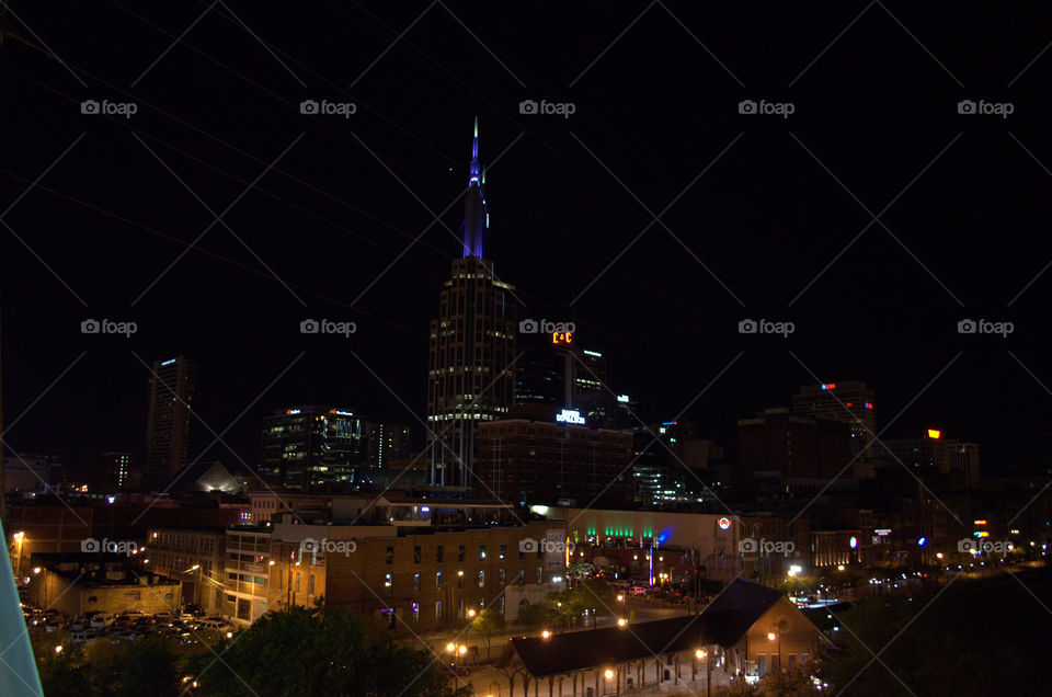 city view. walking through city