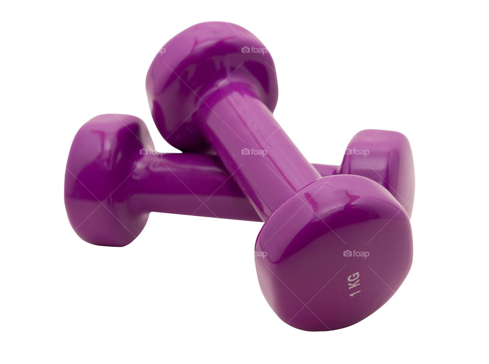 Two dumbbells