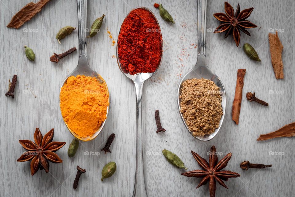 Colourful spices