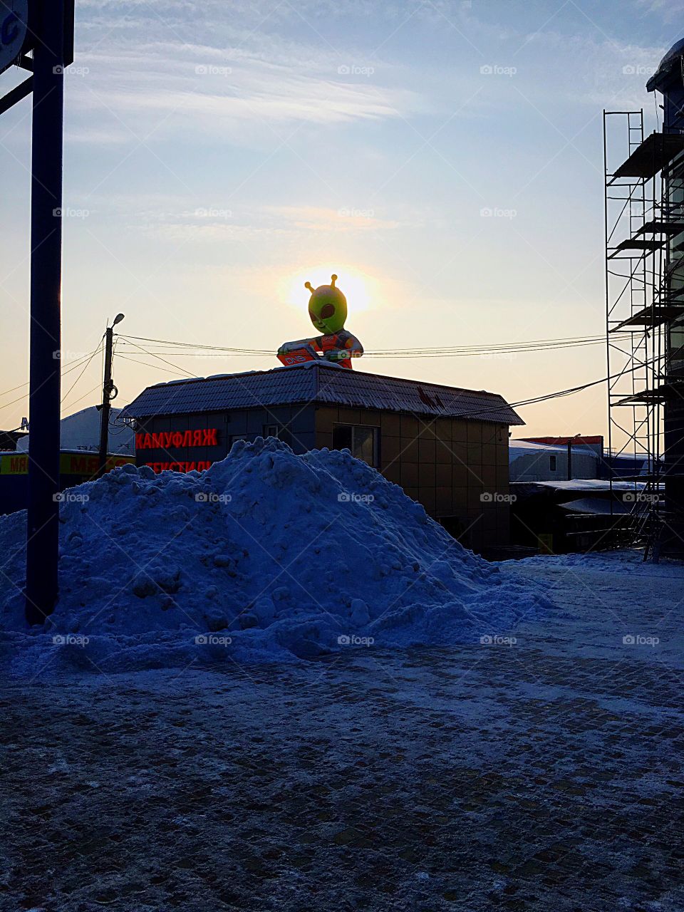 humanoid on the roof