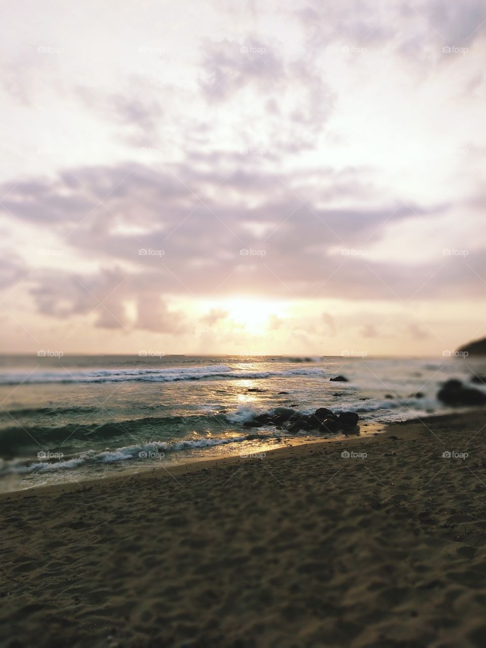 sunset, and beach