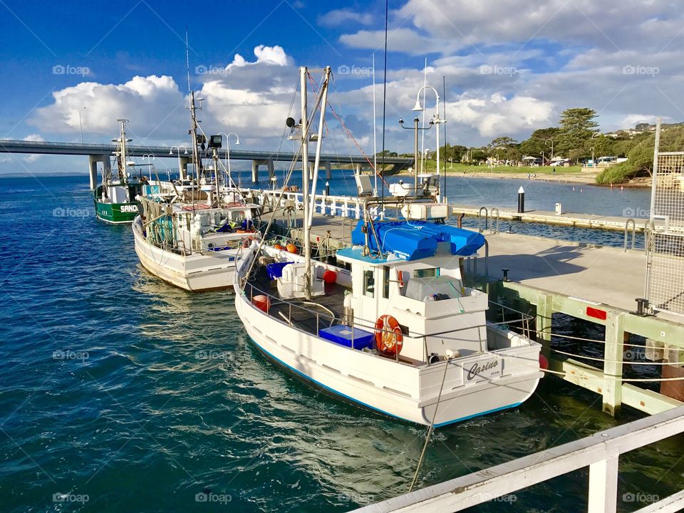 Fishing boats at San Remo, Phillip Island 