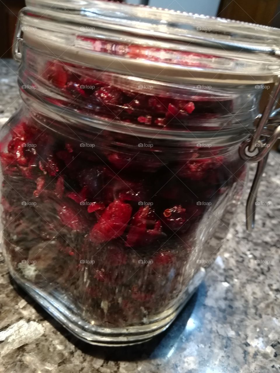 Dry berry in jar, so healthy