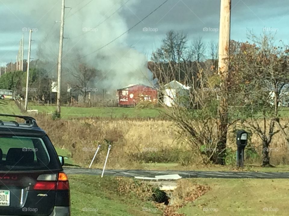 Barn fire 