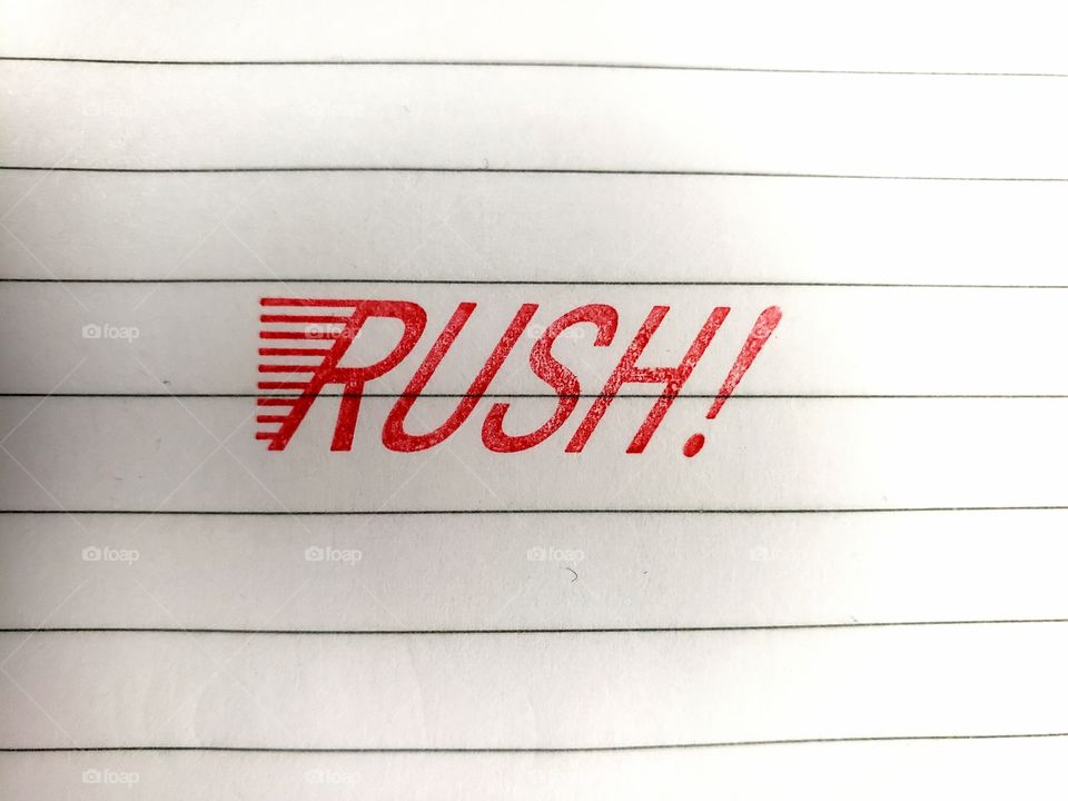 Rush stamp