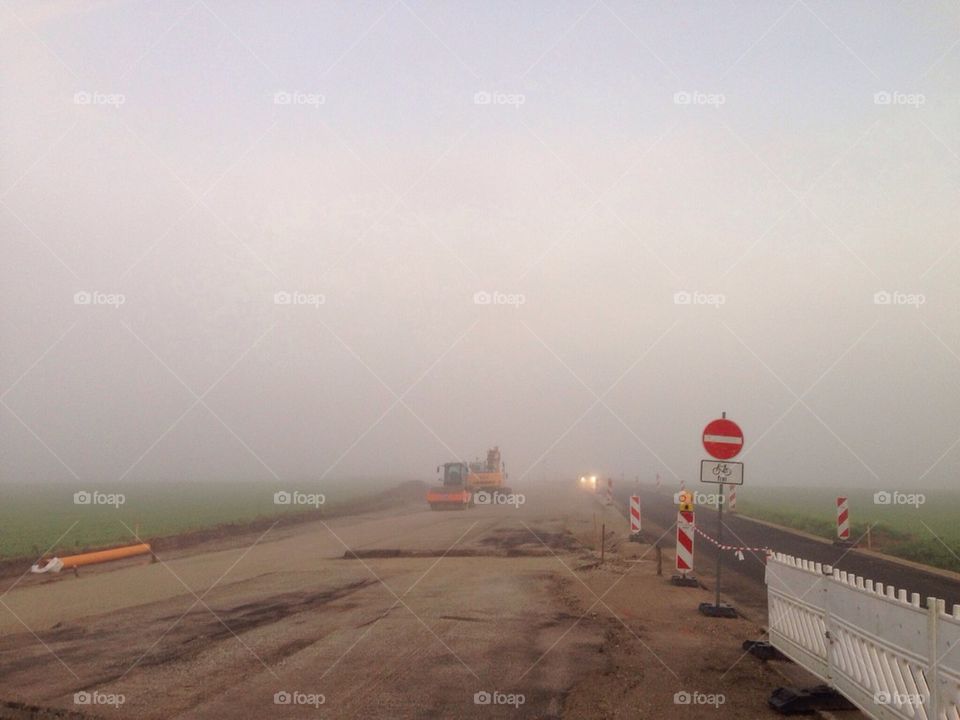 Road in fog II
