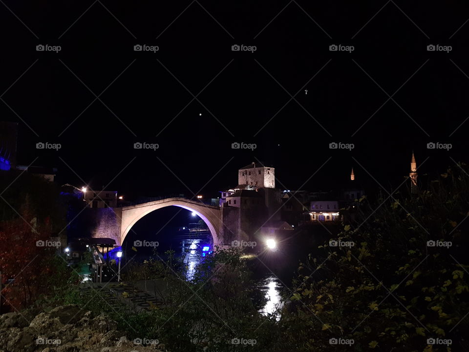 Mostar at night 