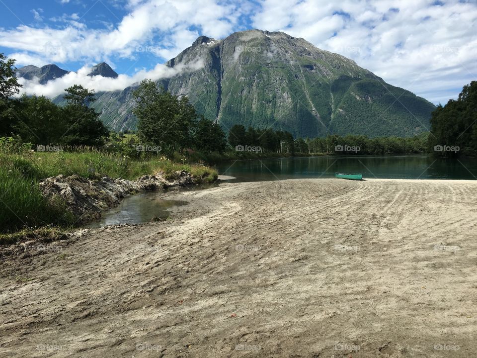 Water, Landscape, Mountain, No Person, River