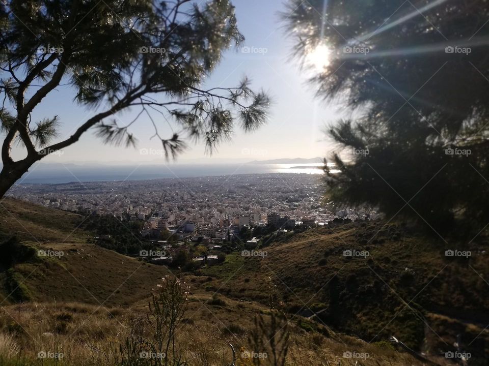 View from Ymittos mountain