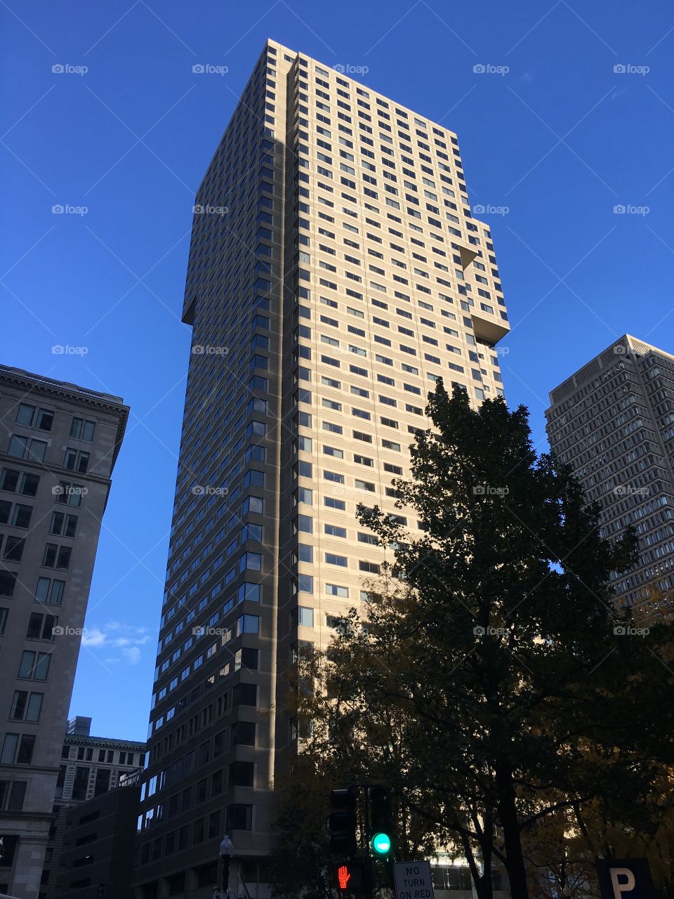 Boston in the evening light