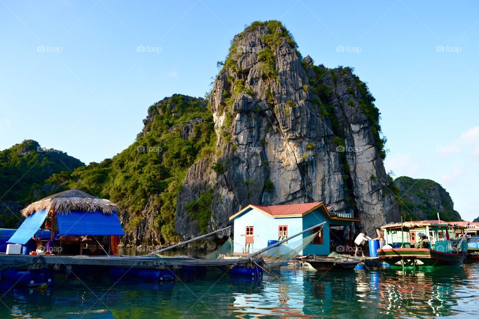 Village in Halong Bay