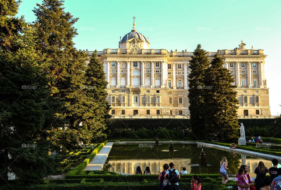 The Royal palace n Madrid 