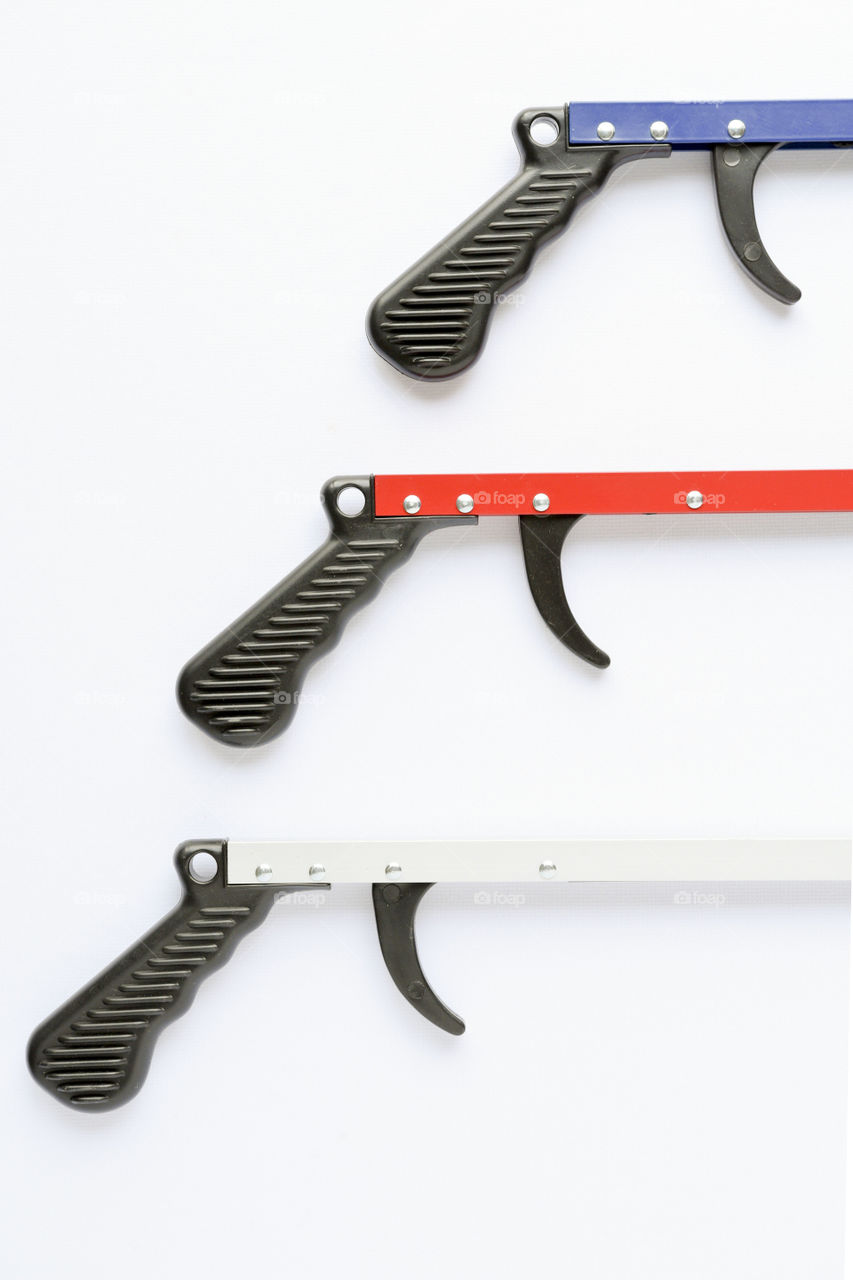 Close Up of the Handles of Performance Health Reachers 