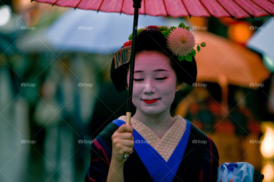 flower umbrella beautiful japan by paulcowell