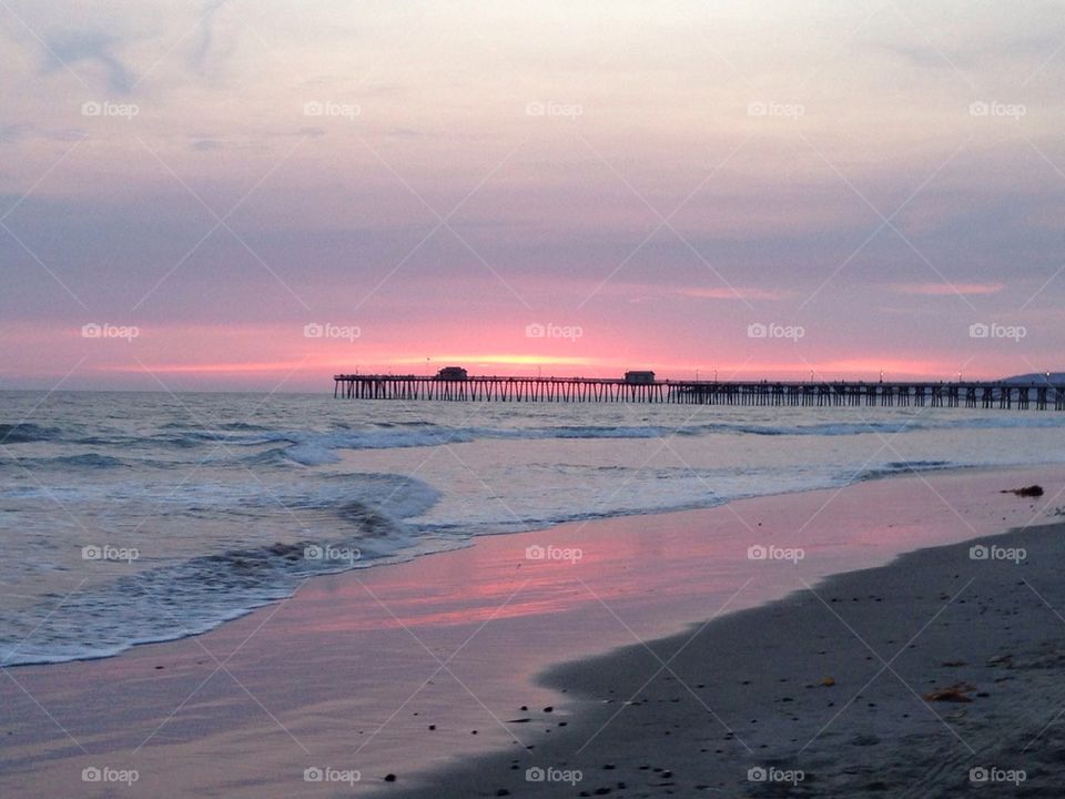 San Clemente Pier Sunset. 